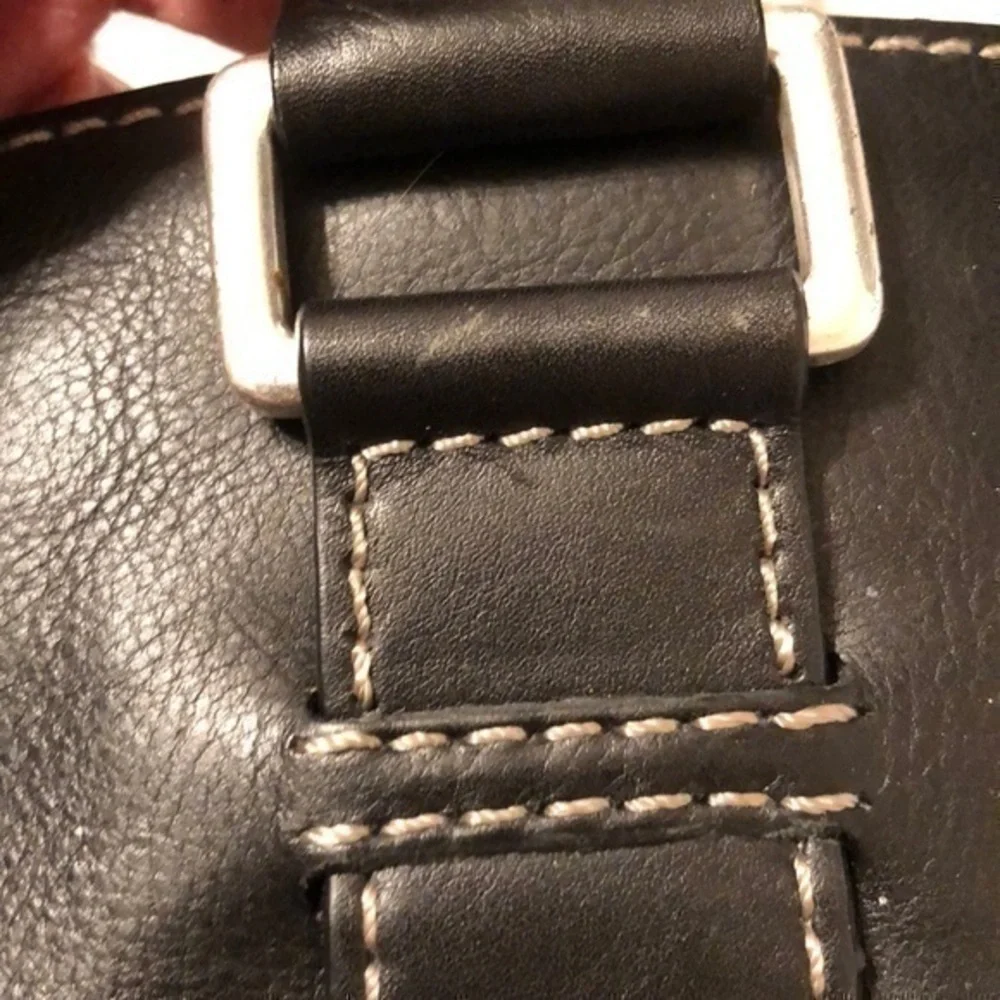 Michael Kors black Leather vintage purse bag